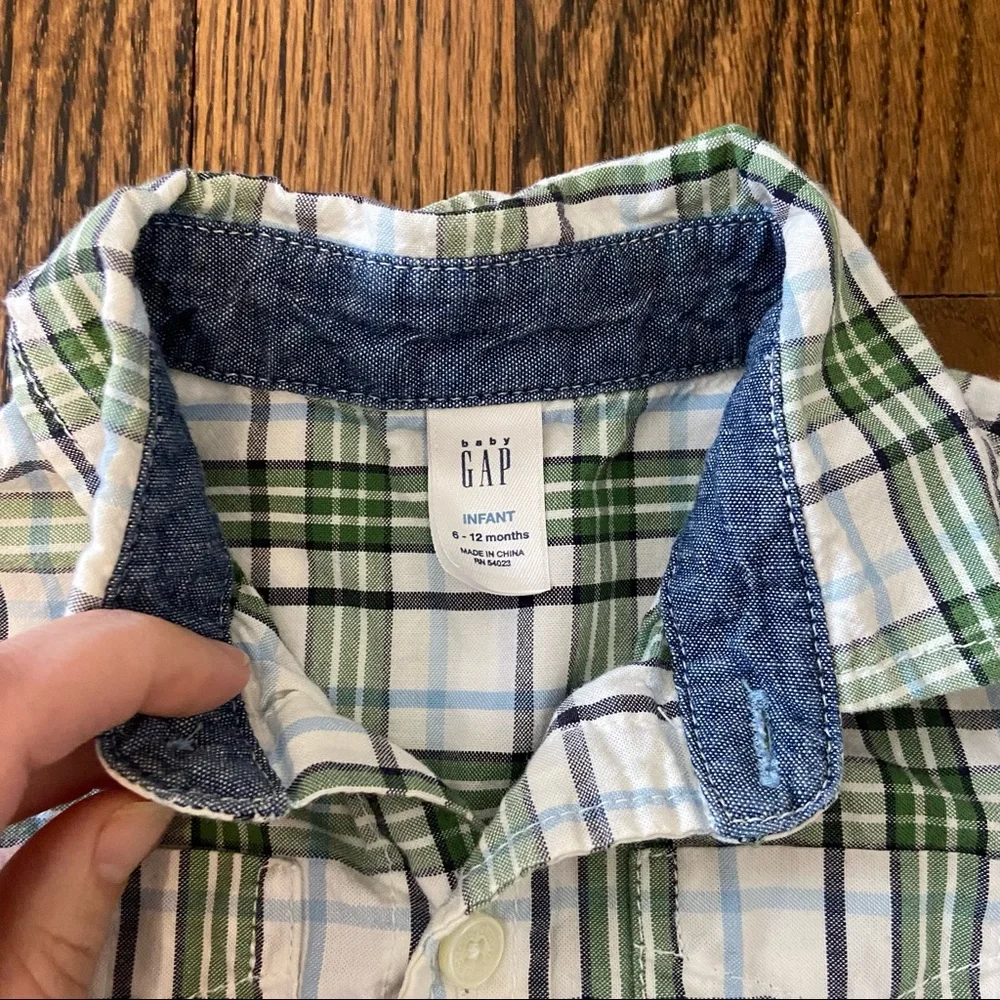 Baby Gap Plaid button down shirt